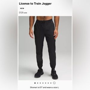 lululemon License to Train Jogger Medium